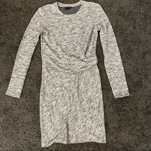 club monaco lana gathered twist long sleeves dress - Picture 1 of 5